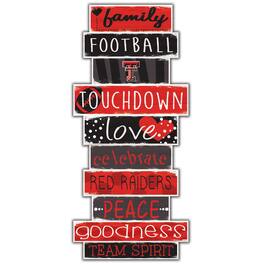 Fan Creations - Texas Tech Red Raiders 5'' x 24'' Celebrations Stack Sign - Multicolor