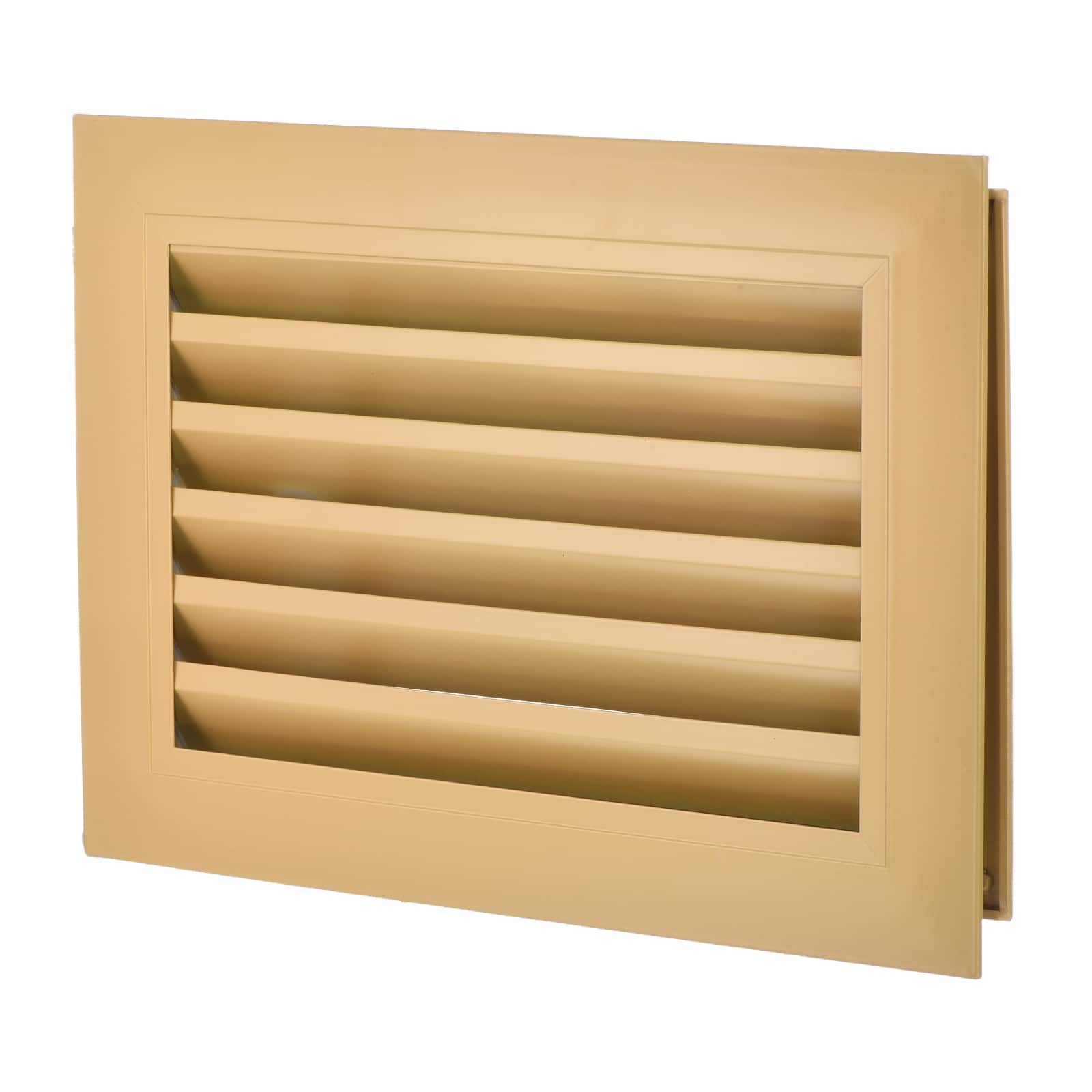 Unique Bargains - 12" x 8" Door Air Vent Cover, Anodized Aluminum Alloy Louvered Grille Guard for Cabinet Wardrobe Door - Black