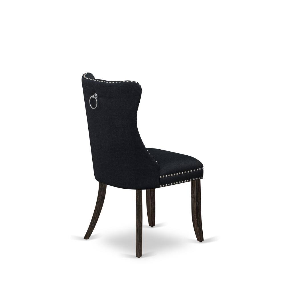 Back. East West Furniture - Parson Dining Room Chairs - Brown.