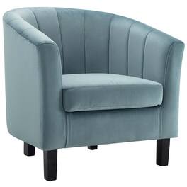 Prospect Channel Tufted Performance Velvet Armchair by Modway - Blue