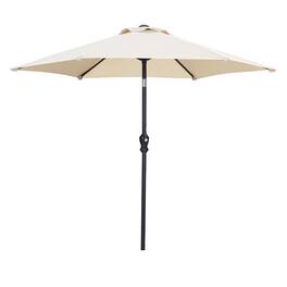 Ainfox - 7.5ft Patio Umbrella Without Lights - Khaki