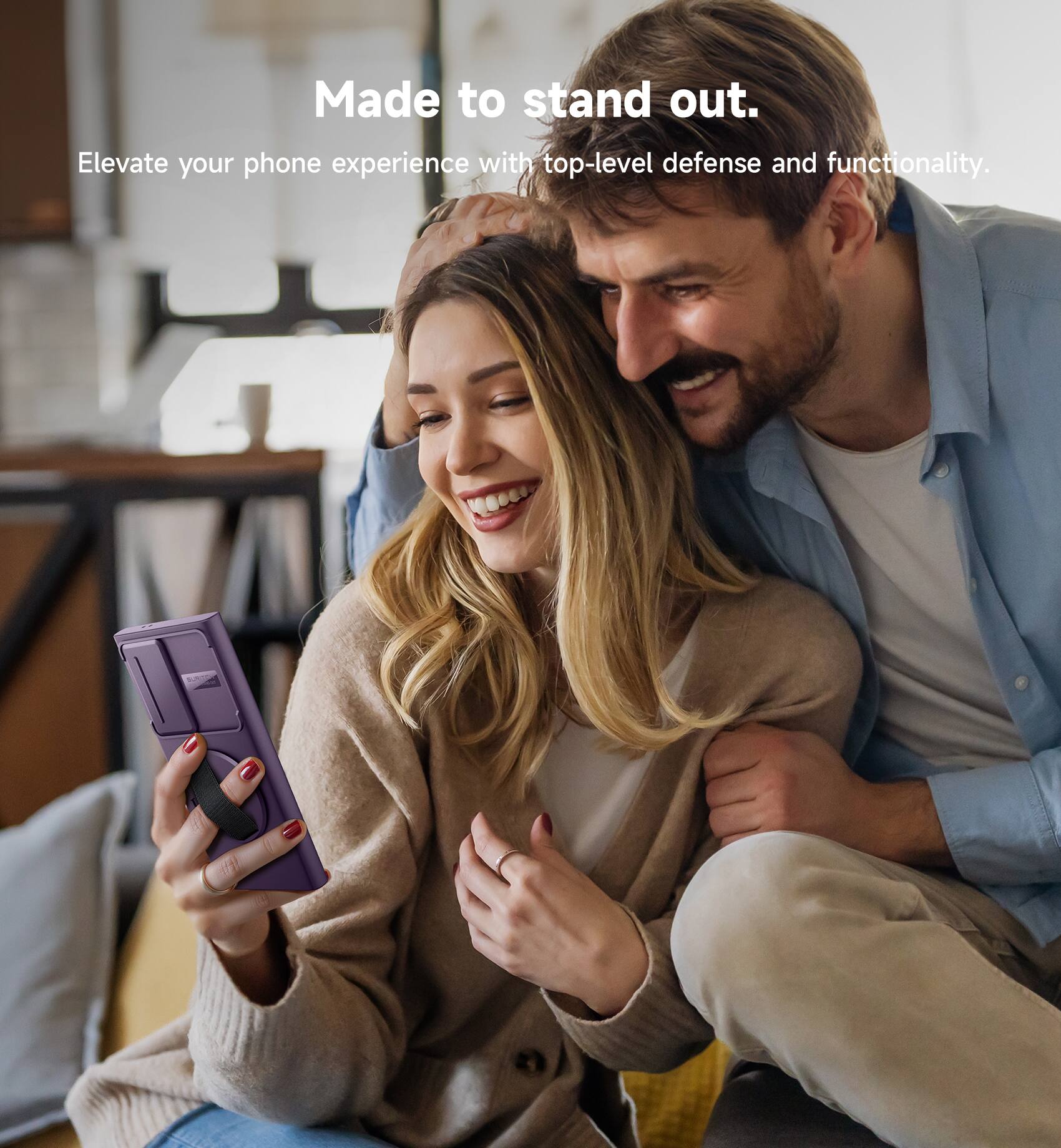 Made to stand out.  
Elevate your phone experience with top-level defense and functionality.