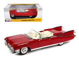 1959 Cadillac Eldorado Biarritz 1/18 Diecast Model Car by Maisto - Red