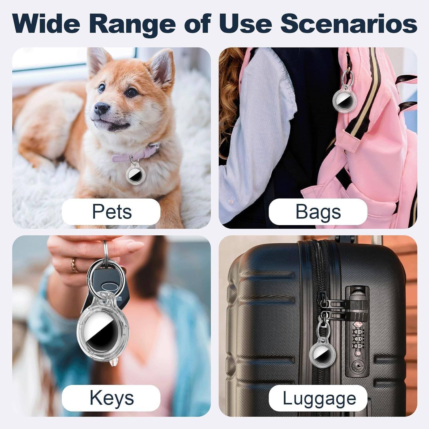 Wide Range of Use Scenarios

- Pets
- Bags
- Keys
- Luggage