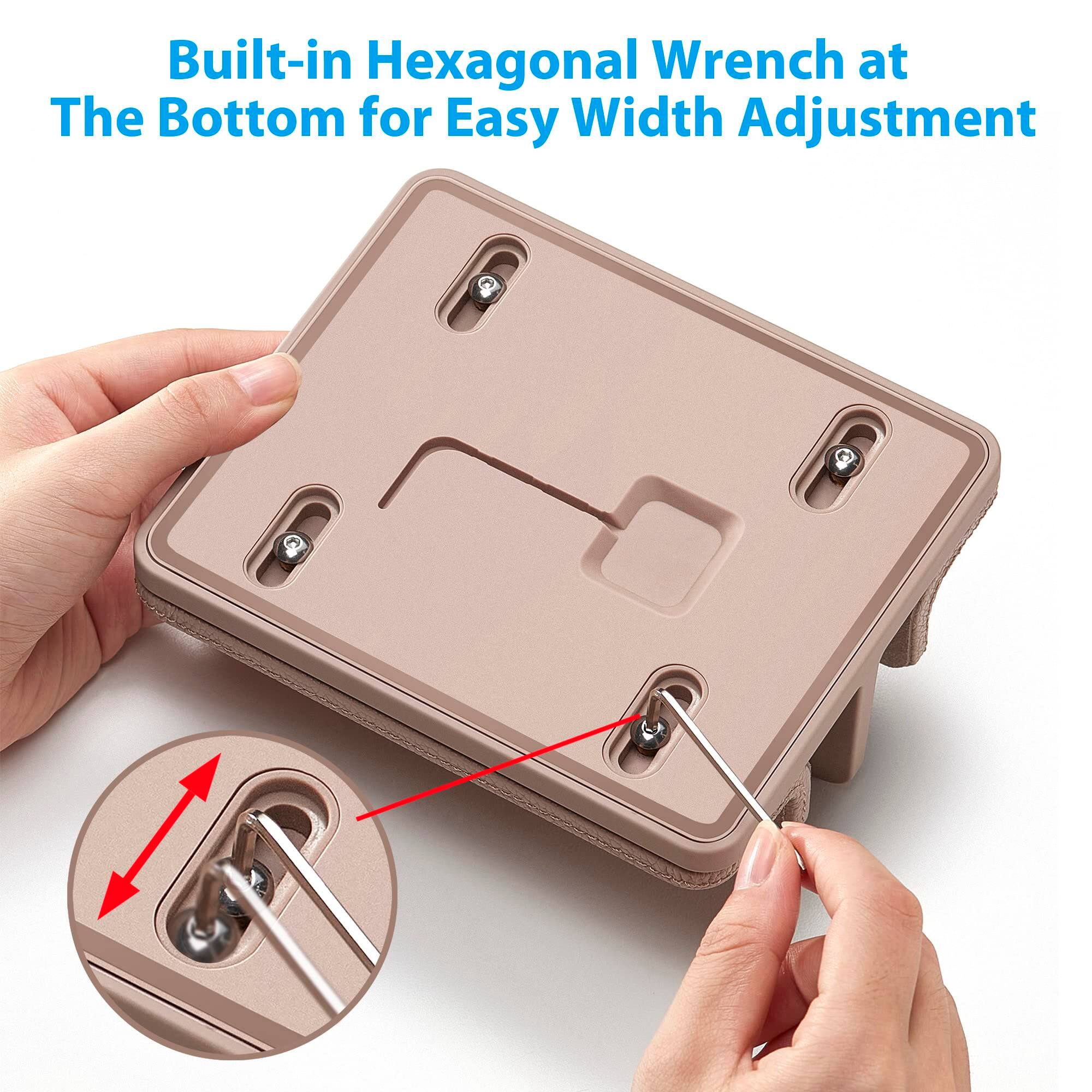 Built-in Hexagonal Wrench at The Bottom for Easy Width Adjustment