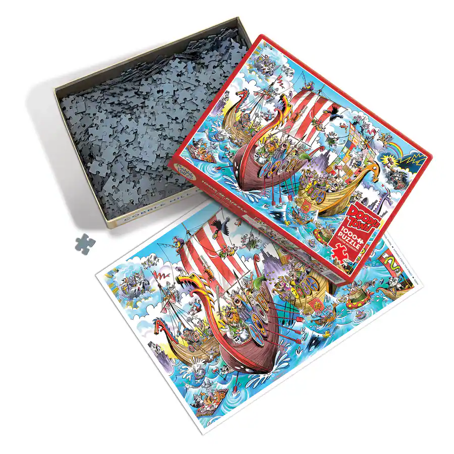 Outset Outset Media Outset Media: Viking Voyage 1000 Piece Puzzle Reference ...