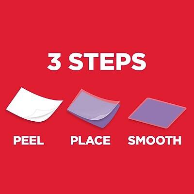 3 STEPS
PEEL
PLACE
SMOOTH