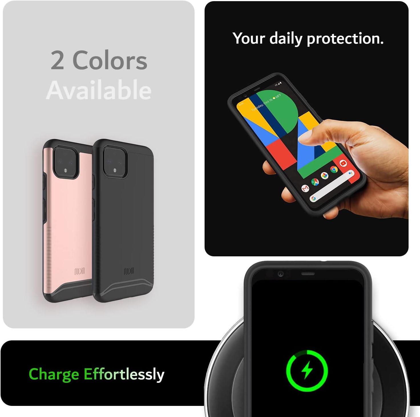 2 Colors Available

Your daily protection.

Charge Effortlessly