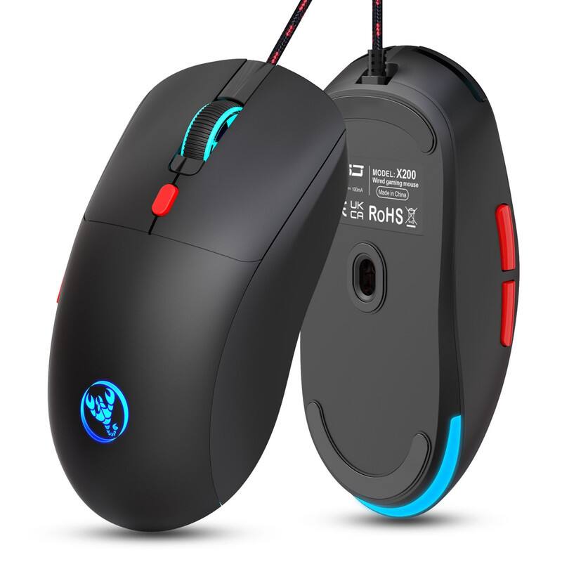 MODEL: X200  
Wired gaming mouse  
100% Made in China  
UK CA RoHS
