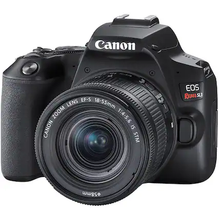 Canon EOS Rebel SL3 with EF-S Lens 18-55mm Zoom 1:4-5.6 IS STM