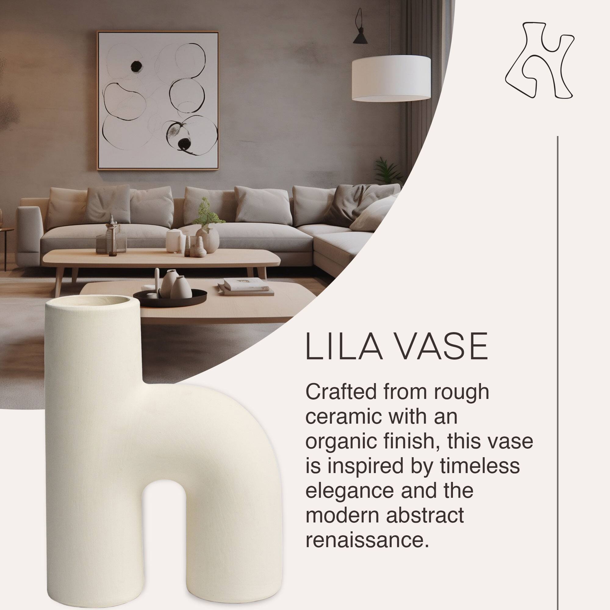LILA VASE

Crafted from rough ceramic with an organic finish, this vase is inspired by timeless elegance and the modern abstract renaissance.