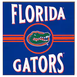 Jardine - Florida Gators 10'' x 10'' Retro Team Sign - Blue