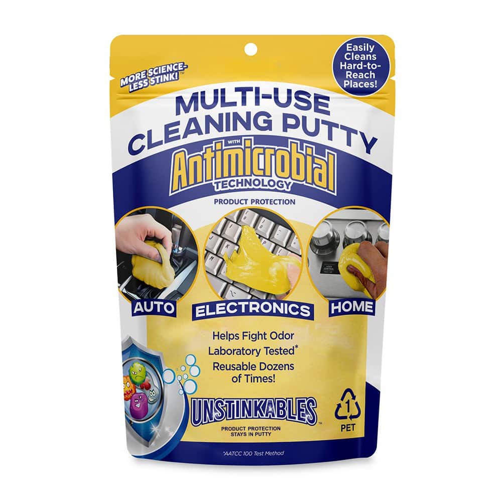 Unstinkables - Multi Purpose Antimicrobial Cleaning Putty in Stay-Fresh Pouch - Yellow
