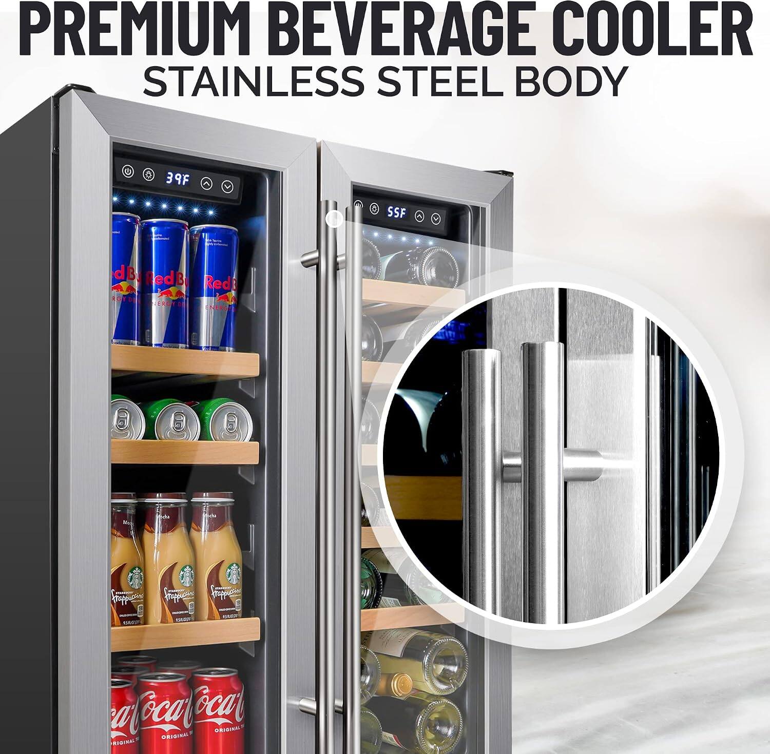 PREMIUM BEVERAGE COOLER  
STAINLESS STEEL BODY