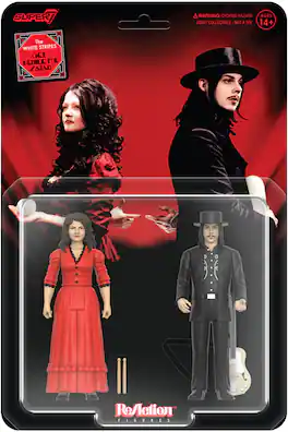 The White Stripes - Super7 - White Stripes - ReAction Figures Wv1 - Get Behind Me Satan 2-Pack - COLLECTIBLES - Multicolor