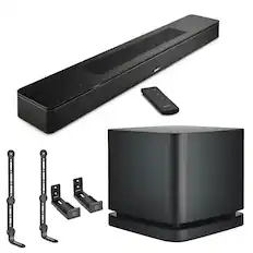 Front. Bose - Bose Smart Soundbar 600 with Bass Module 500 + 2 Soundbar Mounts.