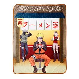 Just Funky - Naruto Eating Ramen 45 x 60 Inch Fleece Throw Blanket - Multi-Color