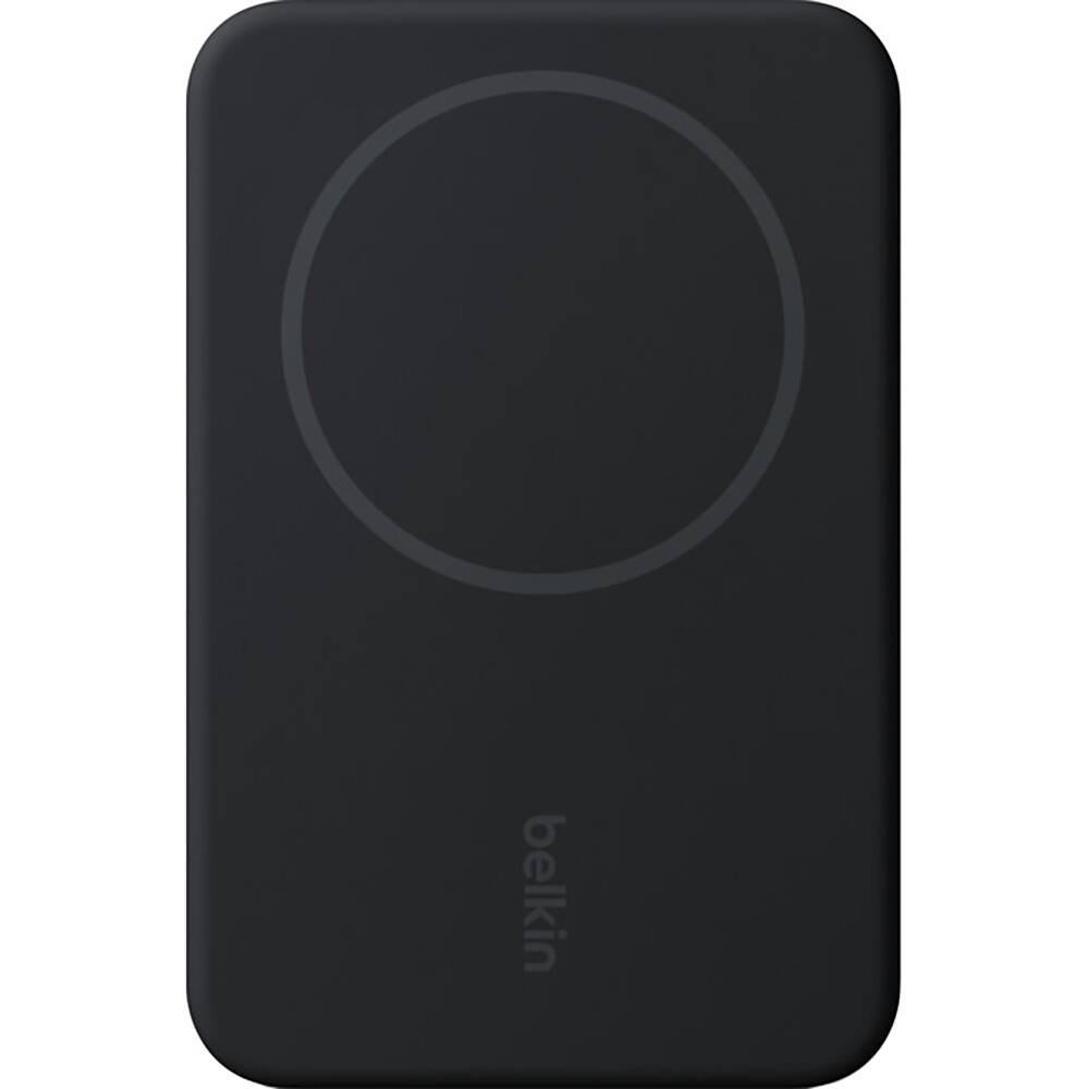 Front. Belkin - Belkin BoostCharge Pro Magnetic Power Bank 5K - Black.