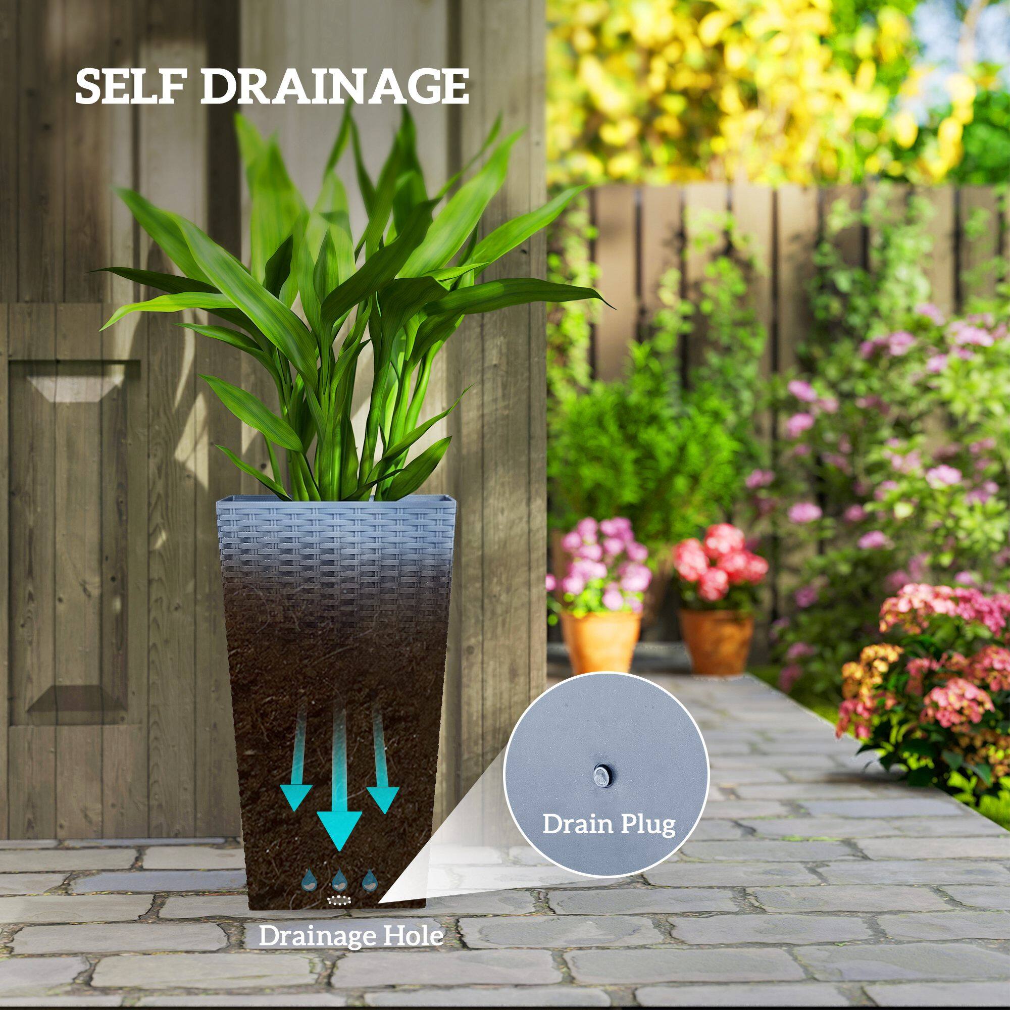 SELF DRAINAGE  
Drain Plug  
Drainage Hole