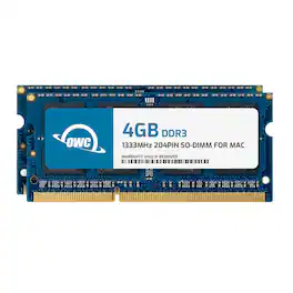 OWC - 8GB (2x4GB) 1333MHz DDR3 SO-DIMM PC3-10600 204Pin SO-DIMM CL9 Memory RAM Upgrade Module for Select Mac Models