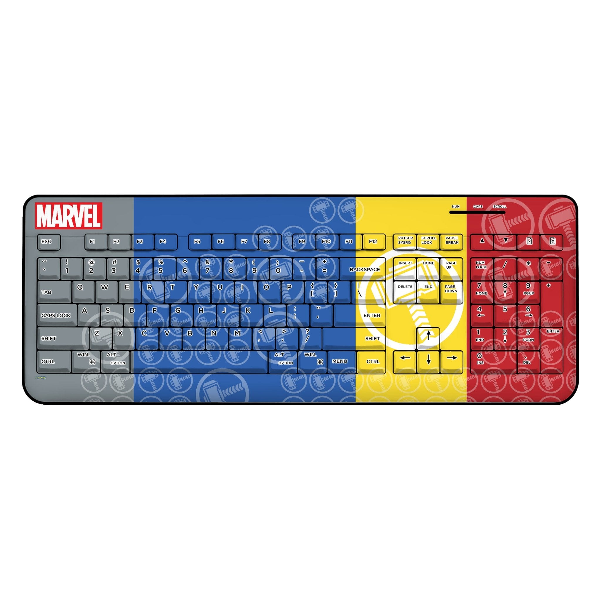 Keyscaper - Marvel Sigil Wireless USB Keyboard - Thor