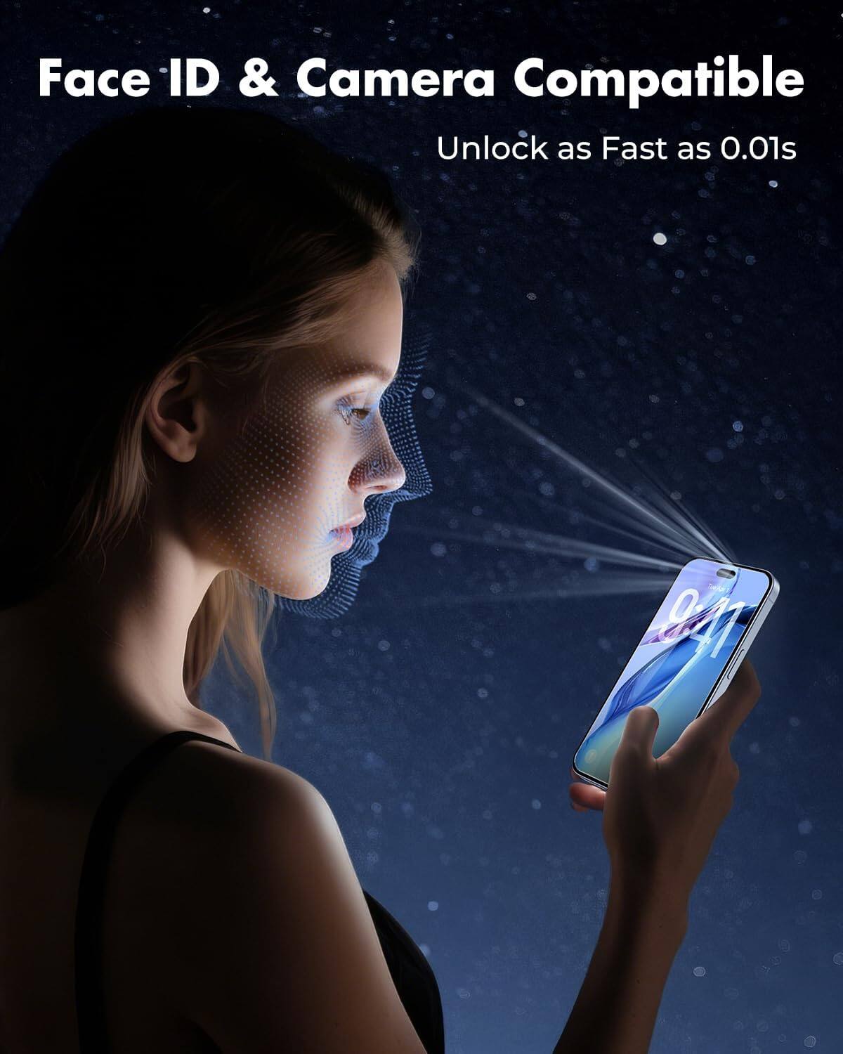 Face ID & Camera Compatible  
Unlock as Fast as 0.01s