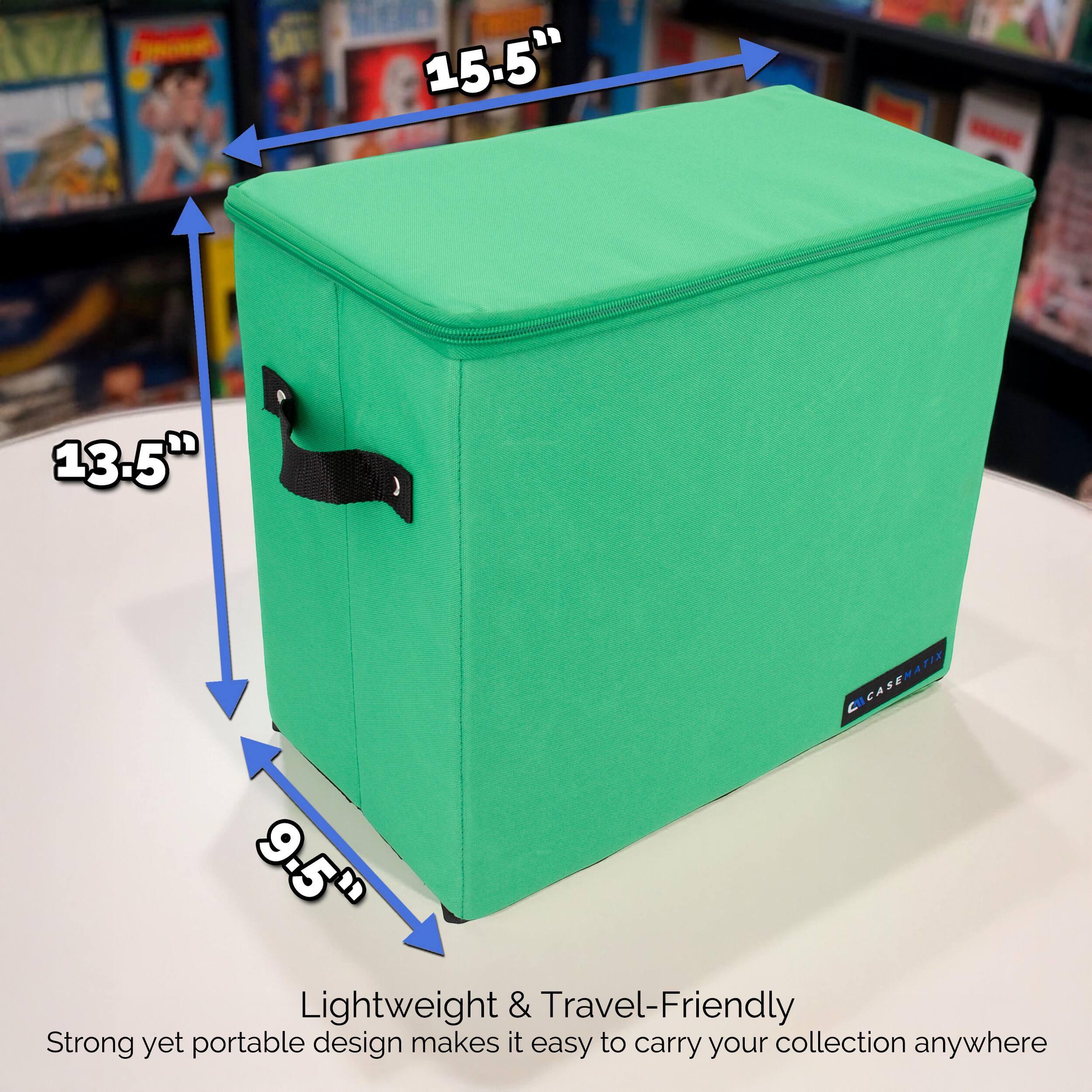15.5" 13.5" 9.5" CASENATIS Lightweight & Travel-Friendly Strong yet portable design makes it easy to carry your collection anywhere