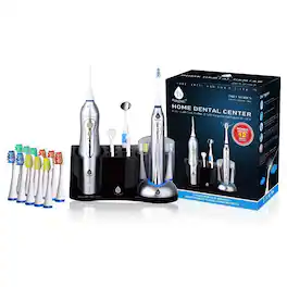 Pursonic - Rechargeable Electric Toothbrush and Rechargeable Water Flosser - Silver