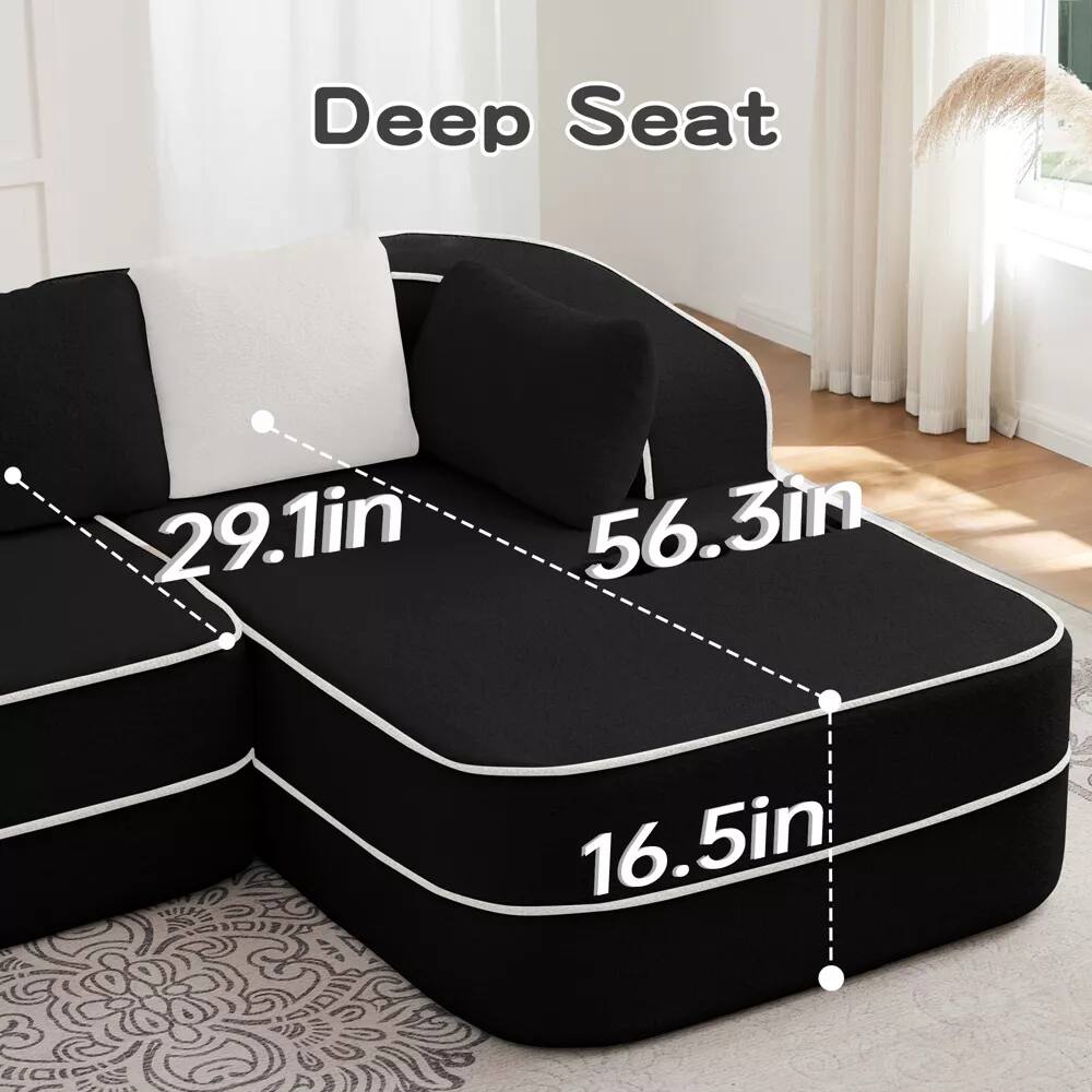 Deep Seat  
29.1in  
56.3in  
16.5in