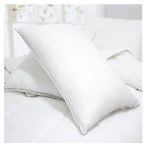 Back. Cheer Collection - Luxury Goose Down Alternative Pillows (Set of 2) - White.