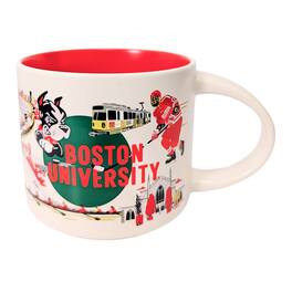 Starbucks - Discovery Series Campus Collection Boston University Ceramic Mug, 14 Oz - Green