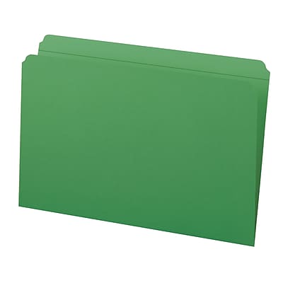 Alt View 5. Smead - Smead File Folder, Reinforced Straight-Cut Tab, Legal Size, Green, 100/Box  (17110) - Green.