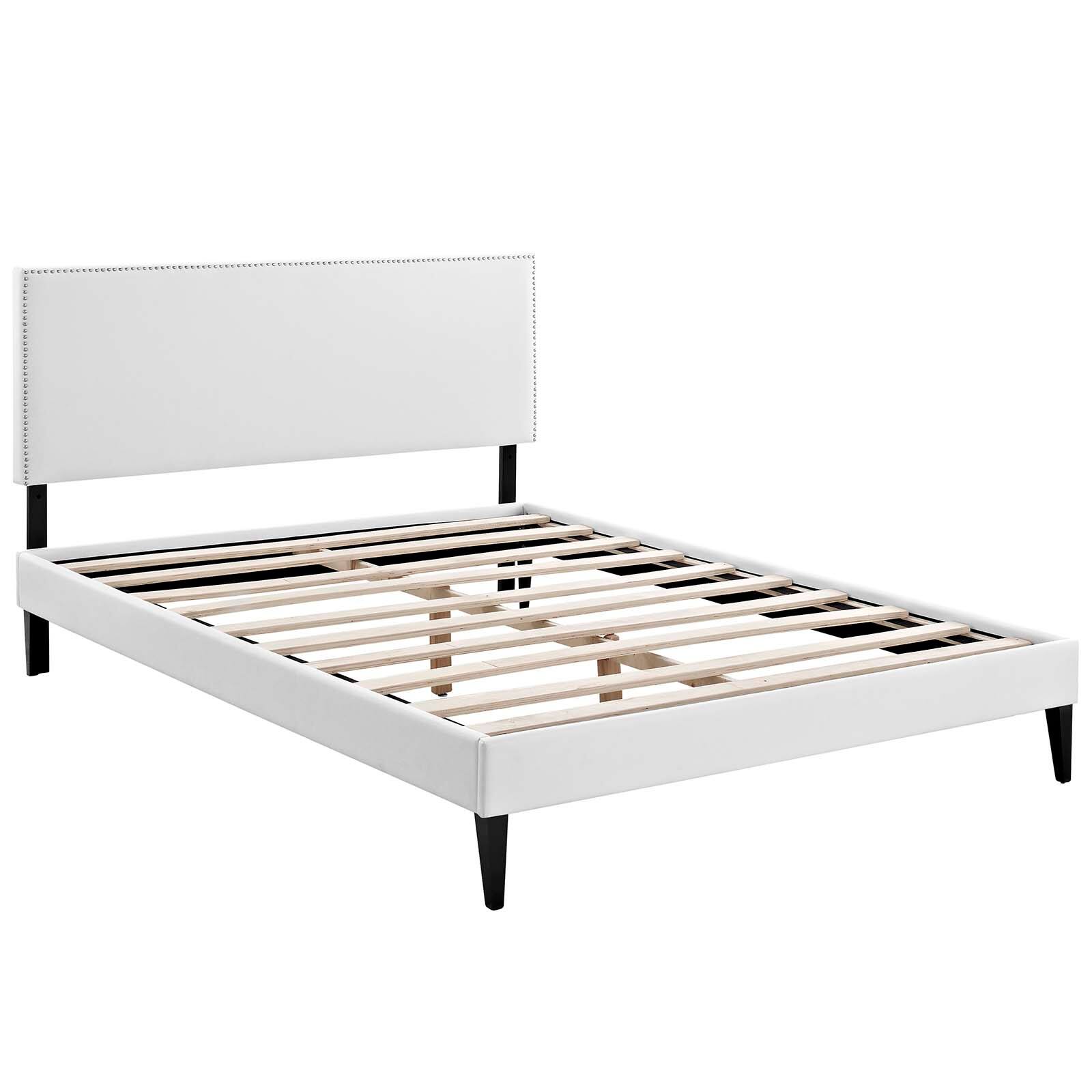 Alt View 1. Modway - Reign Performance Velvet Twin Platform Bed Frame - Blue.