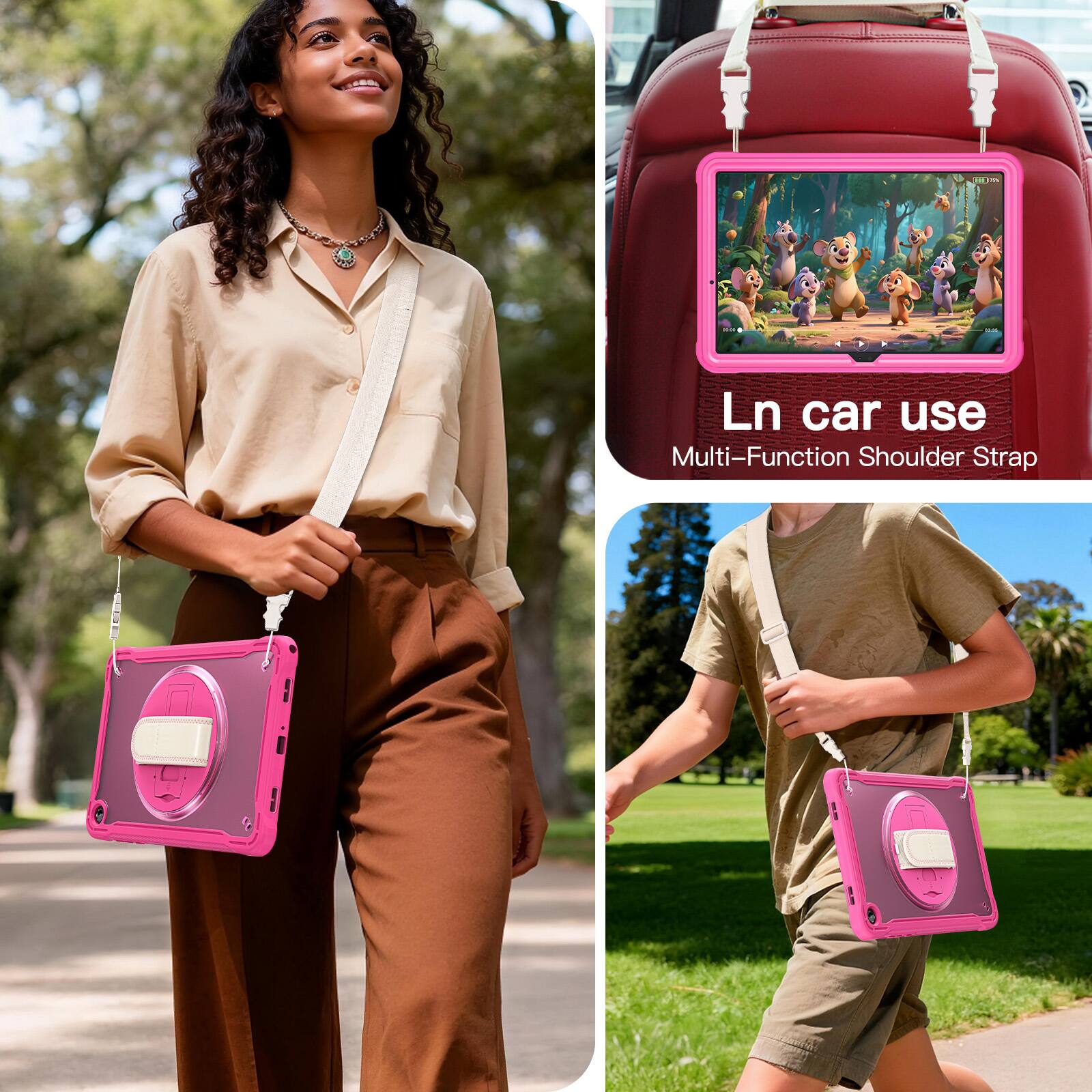 Ln car use  
Multi-Function Shoulder Strap