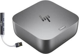 HP - Thunderbolt 4 Ultra G6 Dock 180W USB-C Docking Station & Bundle w/DKZ Hub HDMI, DisplayPort & 2.5Gb Ethernet - Gray