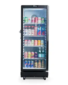 Premium Levella - 7.1 Cu. Ft. Single Door Display Refrigerator - Black