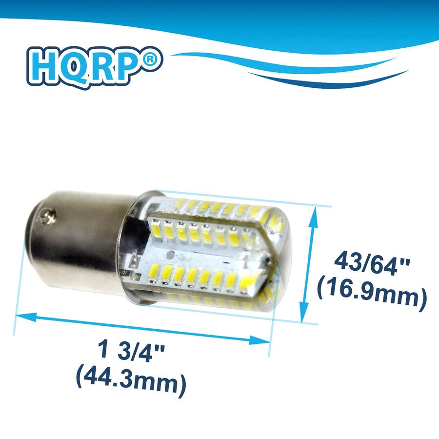 Led Singer Bulb Replacement HQRP LED Sewing Machine Light Bulb BA15d 120 V 3 W 64 LED for Singer ...
