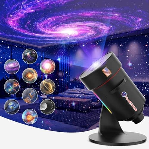 The Best Inks - [2025 Upgraded] Galaxy Projector Hd Brighter Wider Projection Planetarium Star With 7-color Night Light Realistic - Black