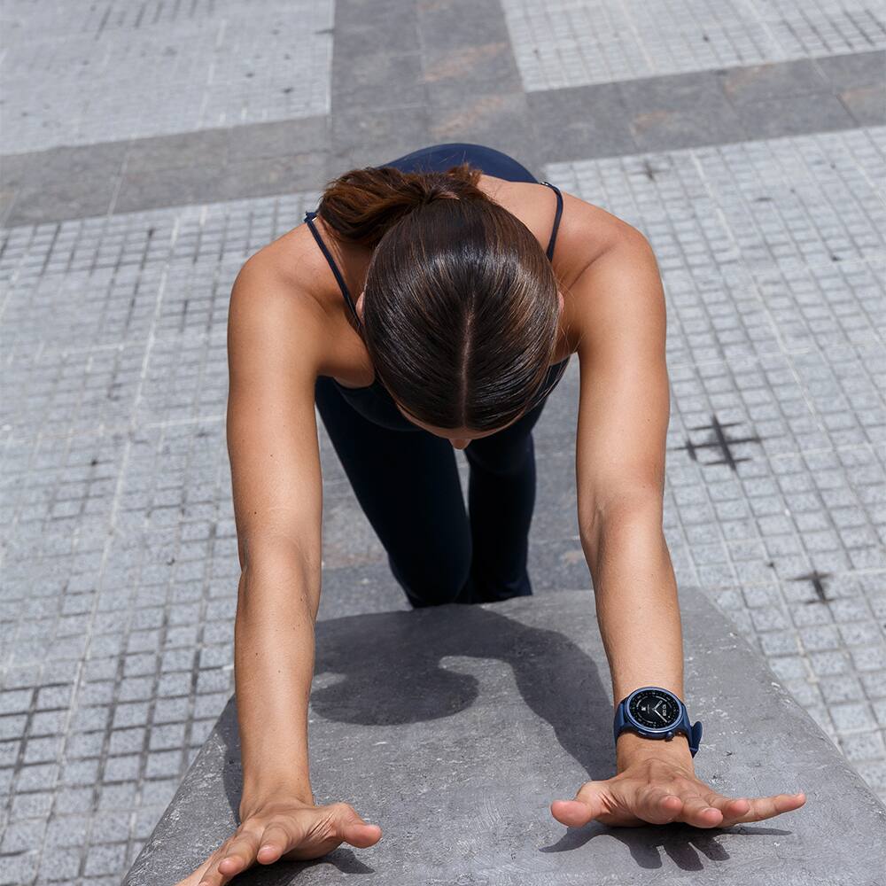 Back. Cubitt - Cubitt AURA 2 Smartwatch / Fitness Tracker with 1.43" Touch AMOLED Screen - Blue.