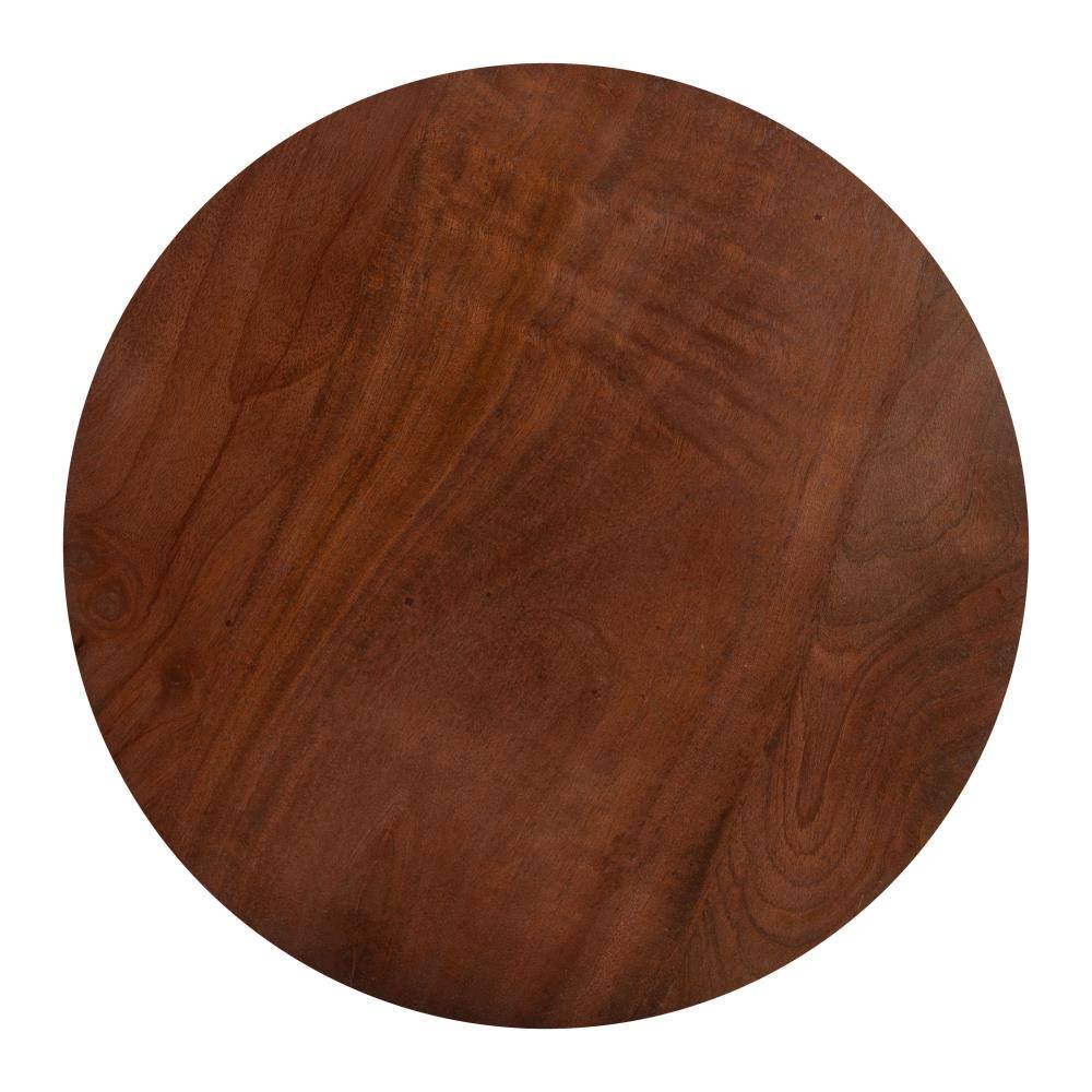 Left. Hivvago - Stuk Side Table Brown & White - Brown & White.