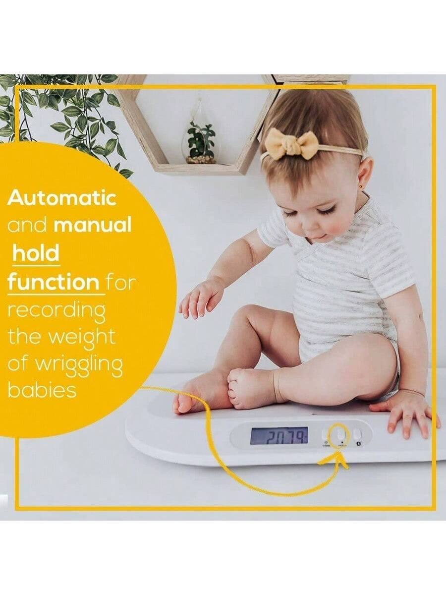 Automatic and manual hold function for recording the weight of wriggling babies