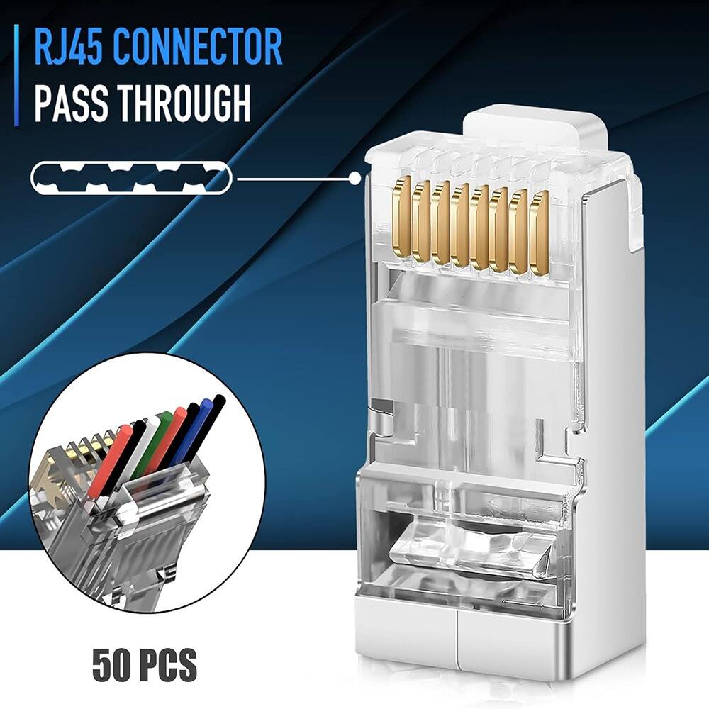 RJ45 CONNECTOR  
PASS THROUGH  

50 PCS