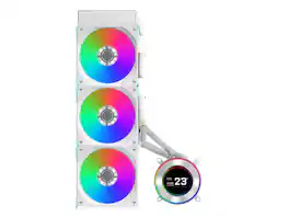 Lian Li - Hydroshift II-C 360CL RGB AIO - 3X 120 RGB Fans - 2.1 IPS LCD - 3 Modes - LGA 1851/1700, AM5/AM4 - White