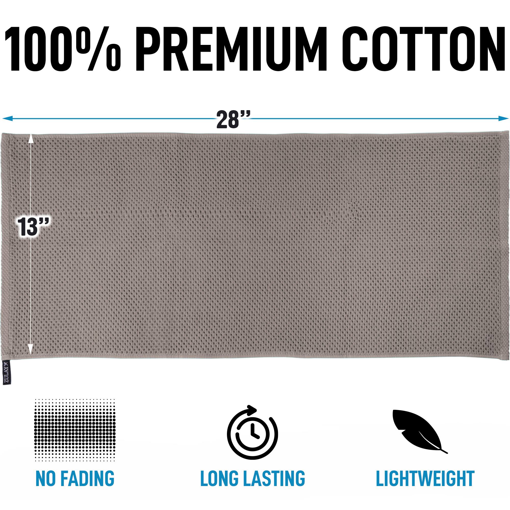 100% Premium Cotton  
28" x 13"  
No Fading  
Long Lasting  
Lightweight