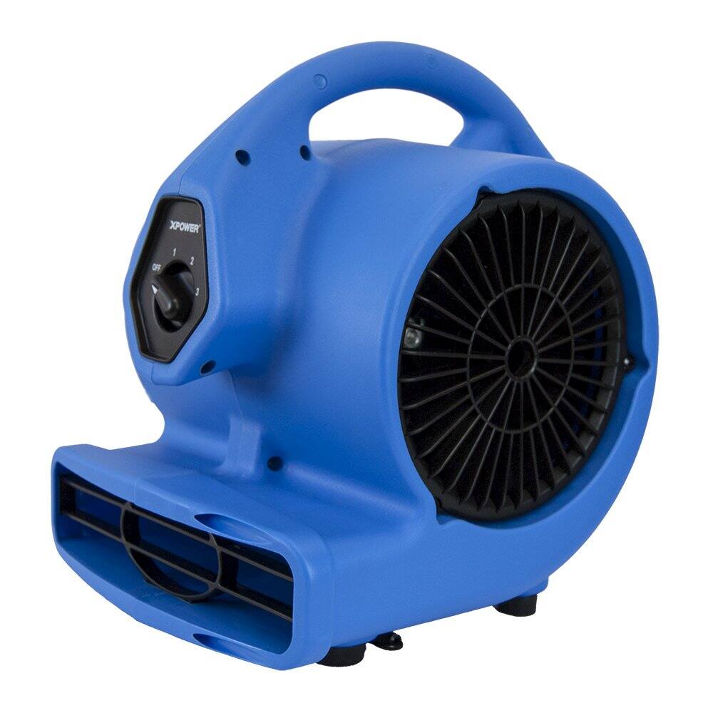 Alt View 10. XPOWER - 1/5 HP 800 CFM Multi-Purpose Mini Mighty Air Mover, Utility Fan, Dryer, Blower - Yellow.