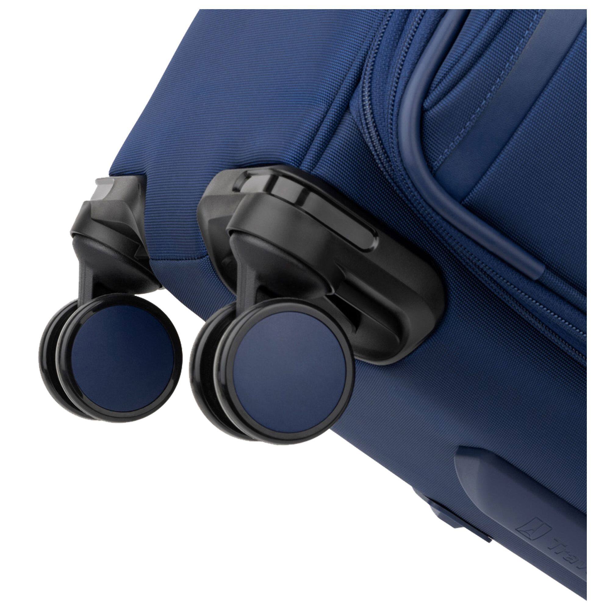 Alt View 5. Travelpro - Travelpro Versapack + Lightweight Softside Expandable 25" Checked Spinner - Estate Blue.