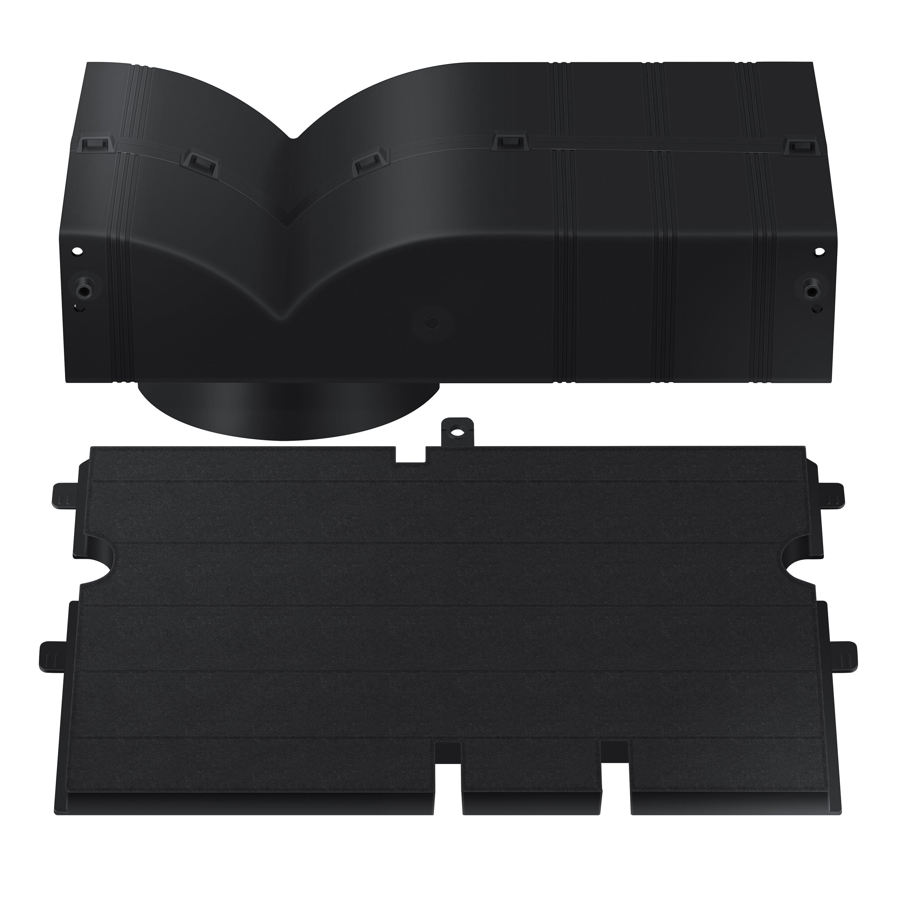 Front. Samsung - Recirculation Kit for Bespoke 6000 and 7000 Wall Mount Hoods - Black.