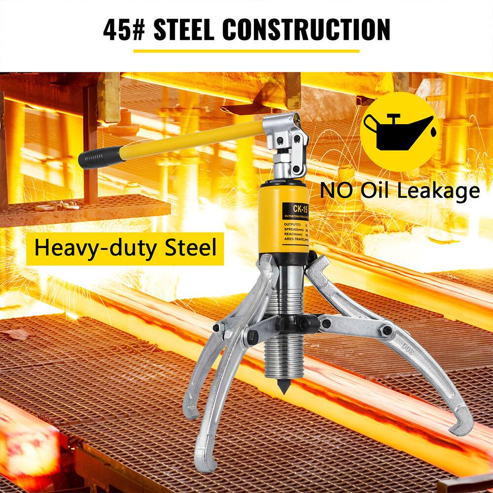 45# STEEL CONSTRUCTION  
NO Oil Leakage  
Heavy-duty Steel  
CK-15