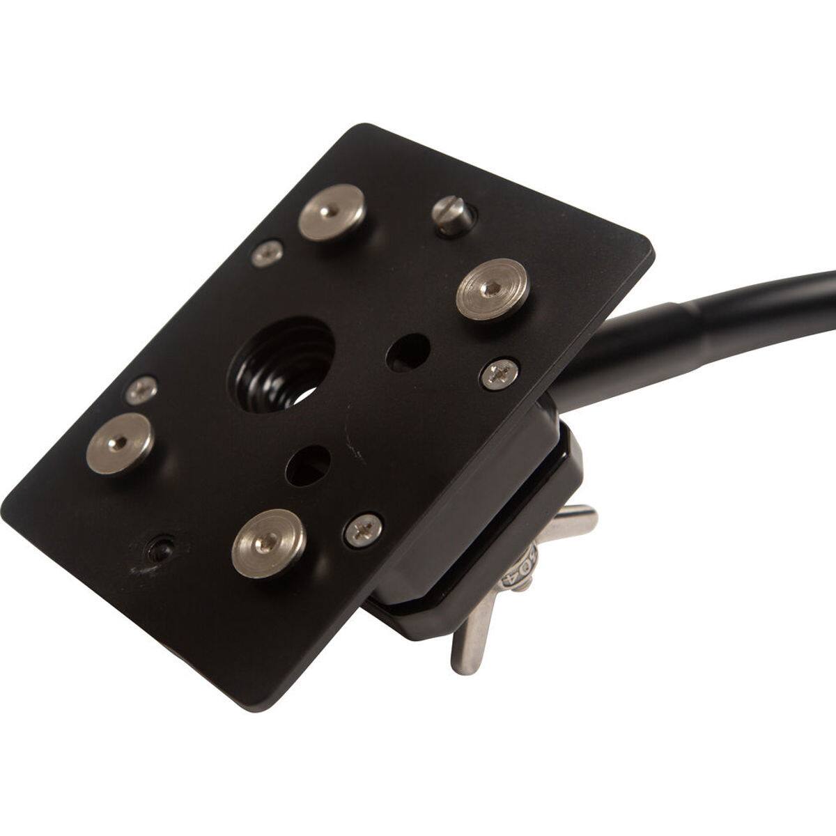 Alt View 2. NANLITE - Nanlite Pavotube T12 LED Tube Double Bank Gooseneck Mount with 5/8" Receiver.