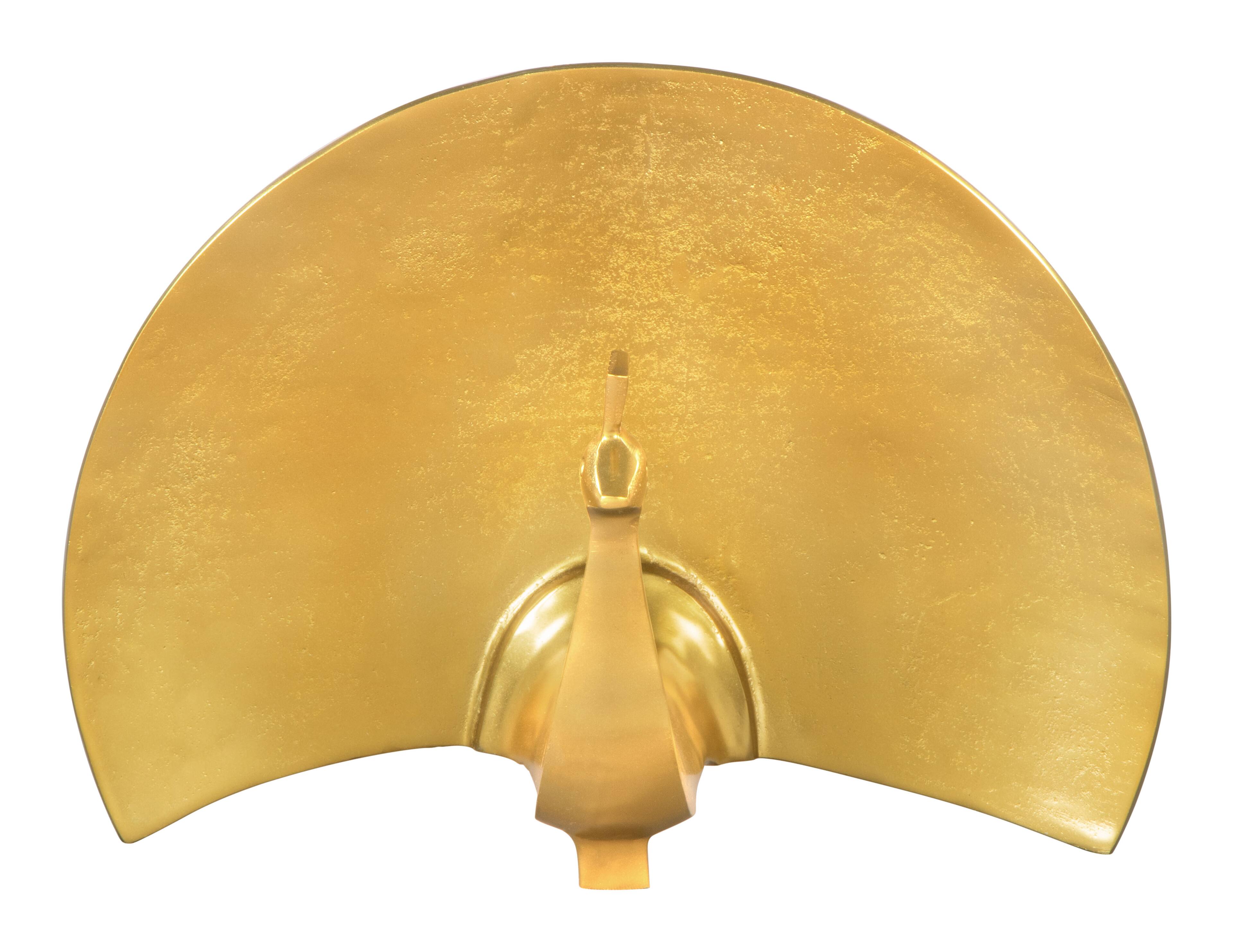 Back. Hivvago - Fan Table Art Gold - Gold.